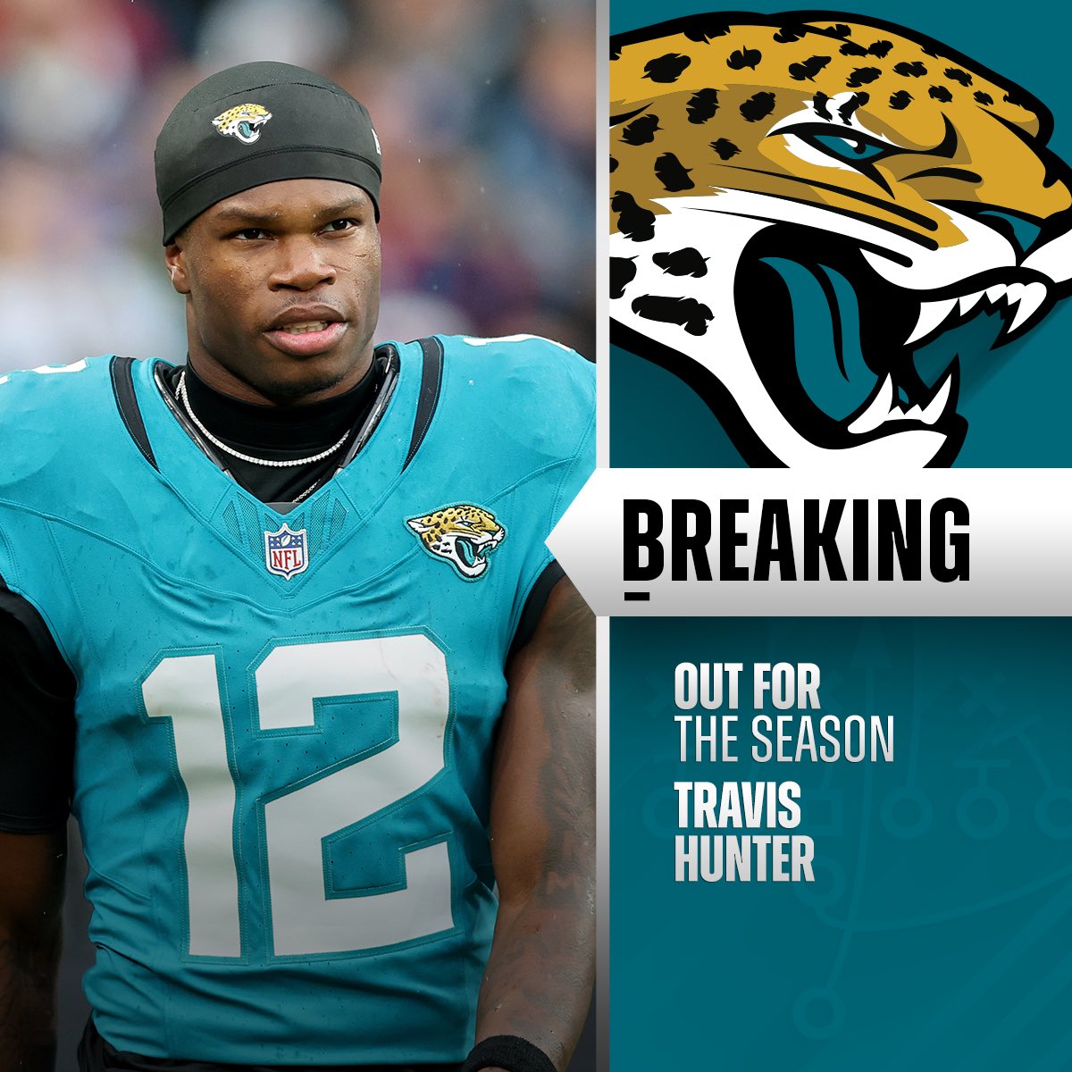 Travis Hunter is out for the season